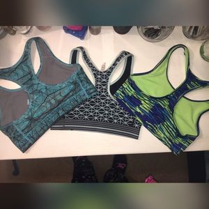 Nike, Under Armour, Champion | 3 sports bras set